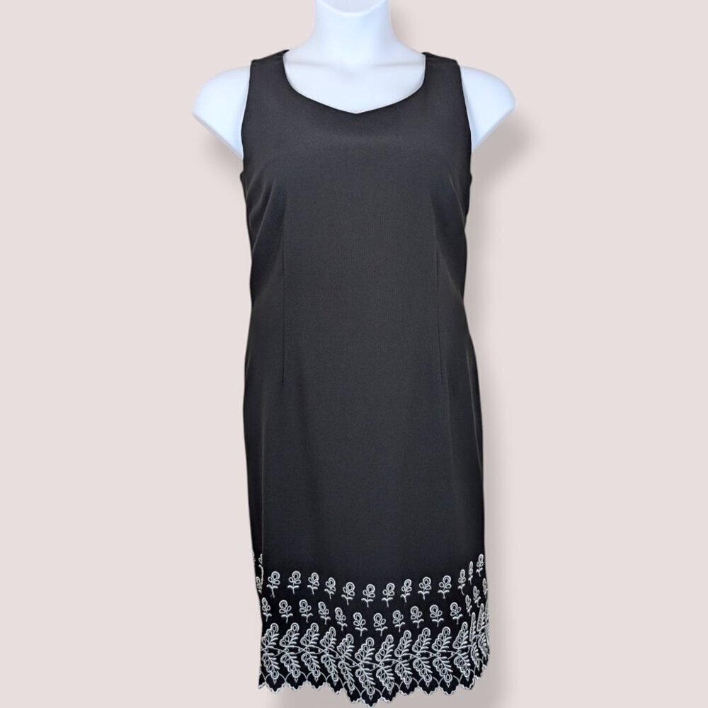 Vintage Jessica Embroidered Little Black Dress